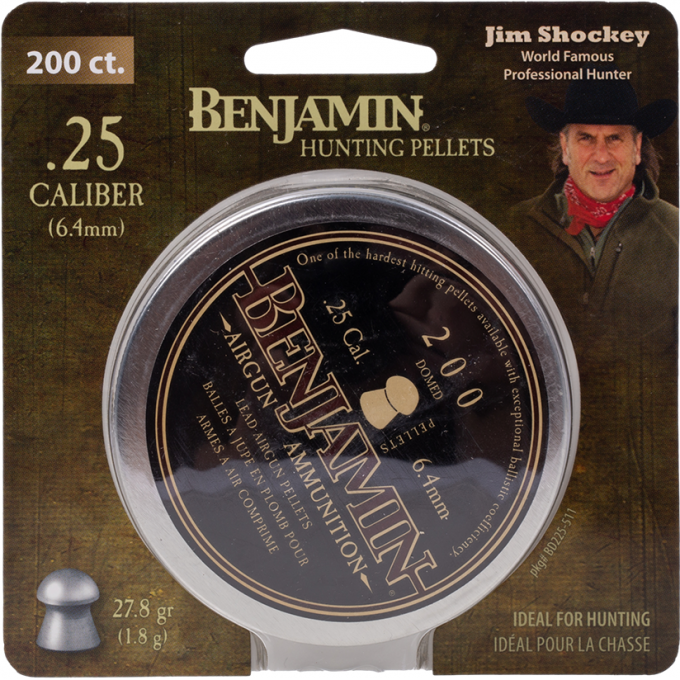 Пуля пневматическая BENJAMIN DISCOVERY DOMED 6,35мм, 1,8гр (200 шт.) 00020282