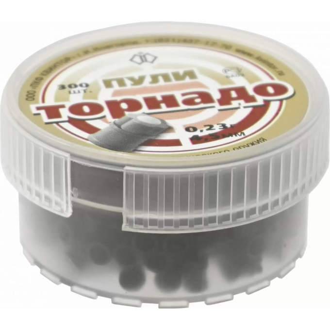 Пуля пневматическая "ТОРНАДО" калибр 4,5мм (300 шт.) 00000064